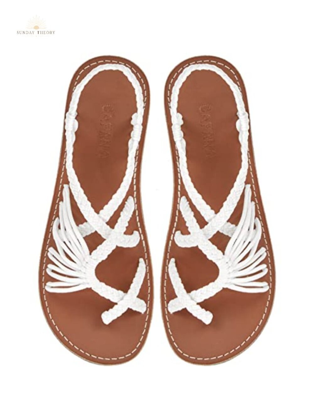 Woven Boho Flat Sandals Strappy Braided Summer Beach Women's Shoes